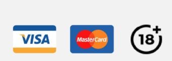 Visa, Mastercard and 18+ accepted